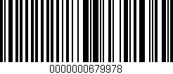 Código de barras (EAN, GTIN, SKU, ISBN): '0000000679978'