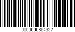 Código de barras (EAN, GTIN, SKU, ISBN): '0000000684637'