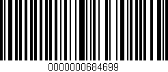 Código de barras (EAN, GTIN, SKU, ISBN): '0000000684699'