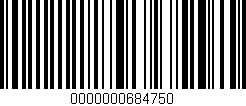 Código de barras (EAN, GTIN, SKU, ISBN): '0000000684750'