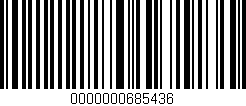 Código de barras (EAN, GTIN, SKU, ISBN): '0000000685436'