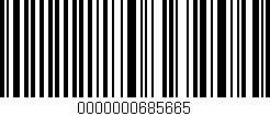 Código de barras (EAN, GTIN, SKU, ISBN): '0000000685665'