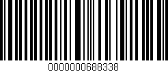Código de barras (EAN, GTIN, SKU, ISBN): '0000000688338'