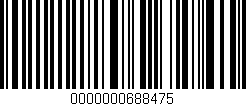 Código de barras (EAN, GTIN, SKU, ISBN): '0000000688475'