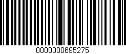 Código de barras (EAN, GTIN, SKU, ISBN): '0000000695275'
