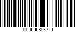 Código de barras (EAN, GTIN, SKU, ISBN): '0000000695770'
