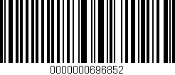 Código de barras (EAN, GTIN, SKU, ISBN): '0000000696852'