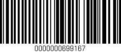 Código de barras (EAN, GTIN, SKU, ISBN): '0000000699167'