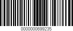 Código de barras (EAN, GTIN, SKU, ISBN): '0000000699235'