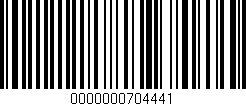 Código de barras (EAN, GTIN, SKU, ISBN): '0000000704441'