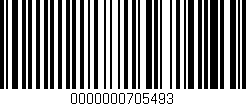 Código de barras (EAN, GTIN, SKU, ISBN): '0000000705493'