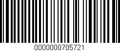 Código de barras (EAN, GTIN, SKU, ISBN): '0000000705721'
