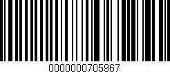 Código de barras (EAN, GTIN, SKU, ISBN): '0000000705967'