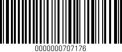 Código de barras (EAN, GTIN, SKU, ISBN): '0000000707176'