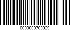 Código de barras (EAN, GTIN, SKU, ISBN): '0000000708029'