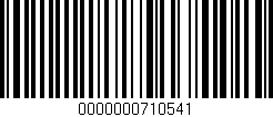 Código de barras (EAN, GTIN, SKU, ISBN): '0000000710541'