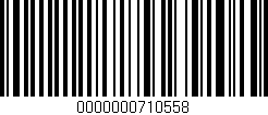 Código de barras (EAN, GTIN, SKU, ISBN): '0000000710558'