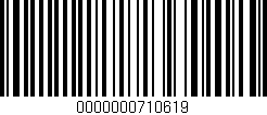 Código de barras (EAN, GTIN, SKU, ISBN): '0000000710619'