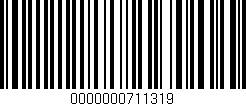 Código de barras (EAN, GTIN, SKU, ISBN): '0000000711319'