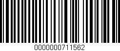 Código de barras (EAN, GTIN, SKU, ISBN): '0000000711562'