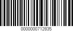 Código de barras (EAN, GTIN, SKU, ISBN): '0000000712835'