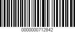 Código de barras (EAN, GTIN, SKU, ISBN): '0000000712842'