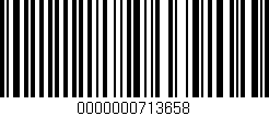 Código de barras (EAN, GTIN, SKU, ISBN): '0000000713658'