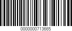 Código de barras (EAN, GTIN, SKU, ISBN): '0000000713665'