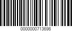Código de barras (EAN, GTIN, SKU, ISBN): '0000000713696'