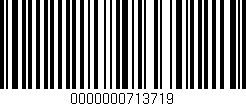 Código de barras (EAN, GTIN, SKU, ISBN): '0000000713719'