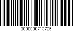 Código de barras (EAN, GTIN, SKU, ISBN): '0000000713726'
