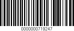 Código de barras (EAN, GTIN, SKU, ISBN): '0000000719247'