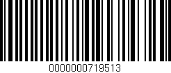 Código de barras (EAN, GTIN, SKU, ISBN): '0000000719513'