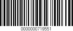 Código de barras (EAN, GTIN, SKU, ISBN): '0000000719551'