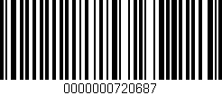 Código de barras (EAN, GTIN, SKU, ISBN): '0000000720687'