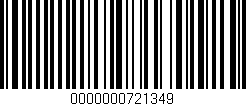 Código de barras (EAN, GTIN, SKU, ISBN): '0000000721349'