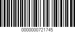 Código de barras (EAN, GTIN, SKU, ISBN): '0000000721745'