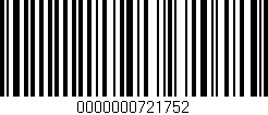 Código de barras (EAN, GTIN, SKU, ISBN): '0000000721752'