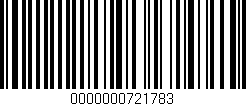Código de barras (EAN, GTIN, SKU, ISBN): '0000000721783'