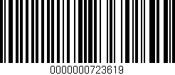 Código de barras (EAN, GTIN, SKU, ISBN): '0000000723619'