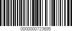 Código de barras (EAN, GTIN, SKU, ISBN): '0000000723695'