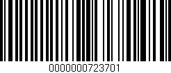 Código de barras (EAN, GTIN, SKU, ISBN): '0000000723701'