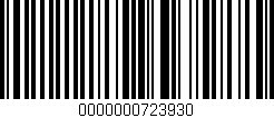 Código de barras (EAN, GTIN, SKU, ISBN): '0000000723930'