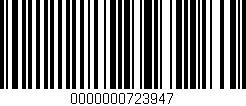Código de barras (EAN, GTIN, SKU, ISBN): '0000000723947'