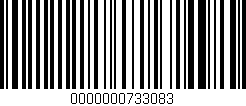 Código de barras (EAN, GTIN, SKU, ISBN): '0000000733083'