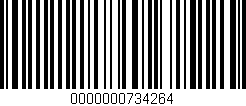 Código de barras (EAN, GTIN, SKU, ISBN): '0000000734264'