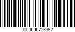 Código de barras (EAN, GTIN, SKU, ISBN): '0000000736657'