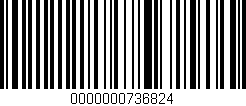 Código de barras (EAN, GTIN, SKU, ISBN): '0000000736824'