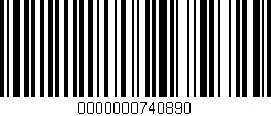 Código de barras (EAN, GTIN, SKU, ISBN): '0000000740890'