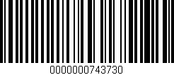 Código de barras (EAN, GTIN, SKU, ISBN): '0000000743730'